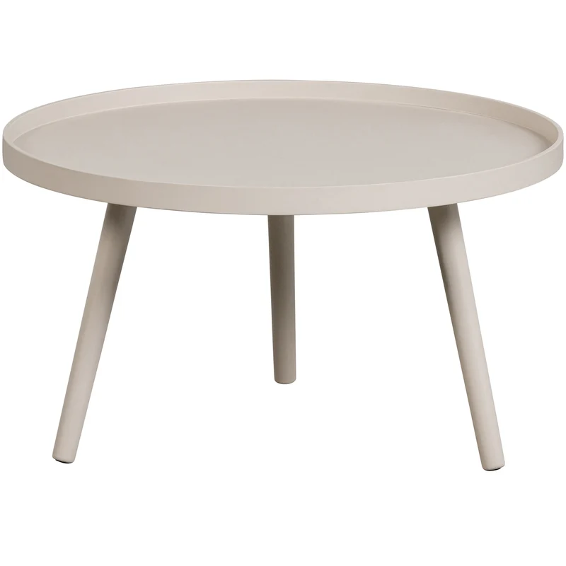 Mesa bijzettafel L hout zand 34 x ø60