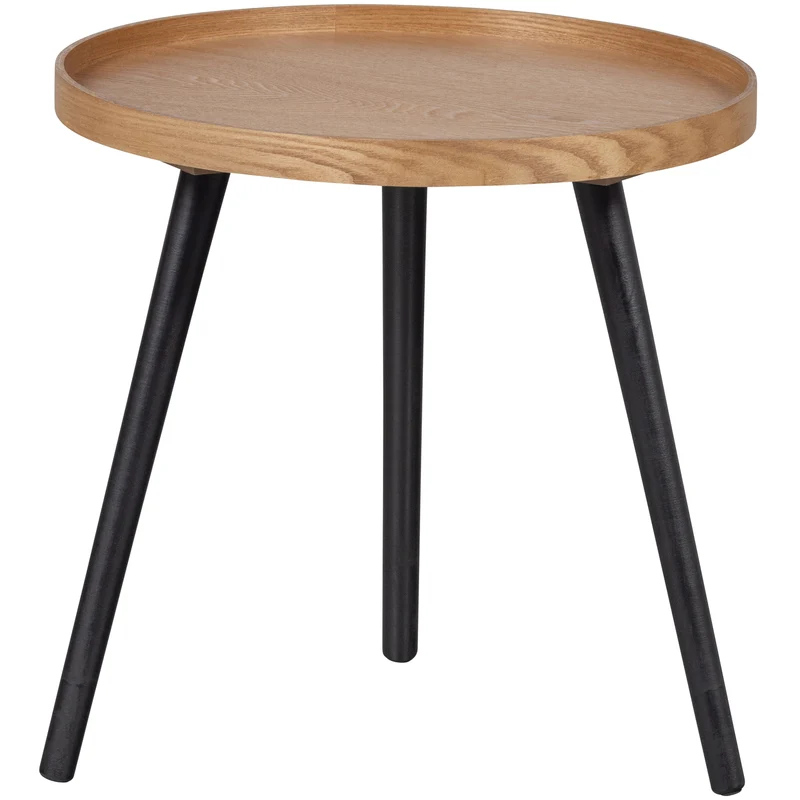 Mesa bijzettafel M hout naturel 45xø45