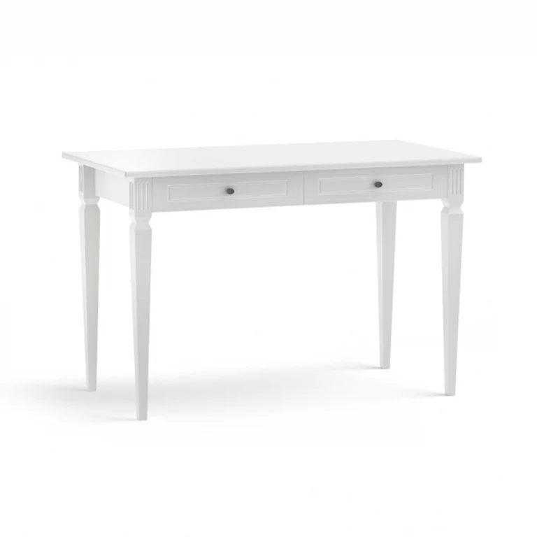 Bureau 2 tiroirs Bellamy Ines Blanc