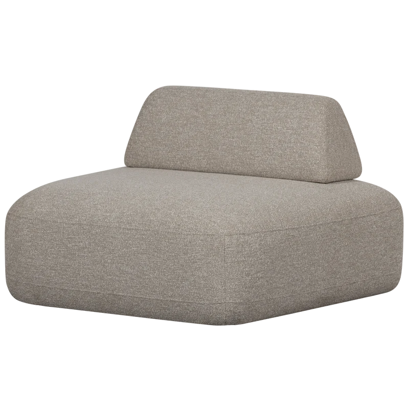 Sterck fauteuil met verplaatsbare rugleuning naturel