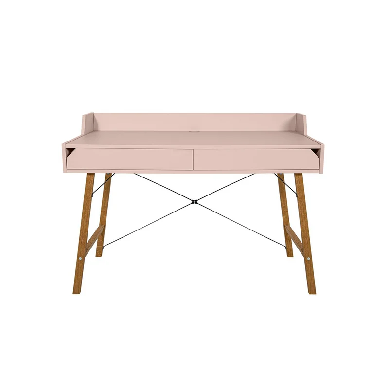 Bureau 2 tiroirs Bellamy Lotta - Rose