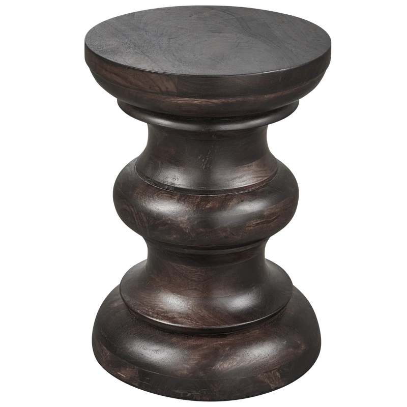 Jonah bijzettafel hout donkerbruin 42xø30 cm