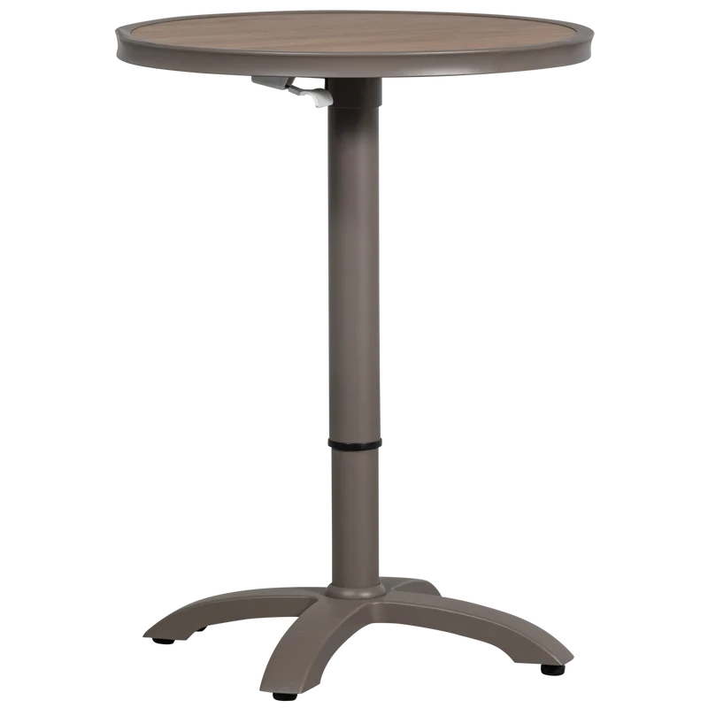 Jeppe hoogte verstelbare bartafel tuin aluminium bruin/grijs