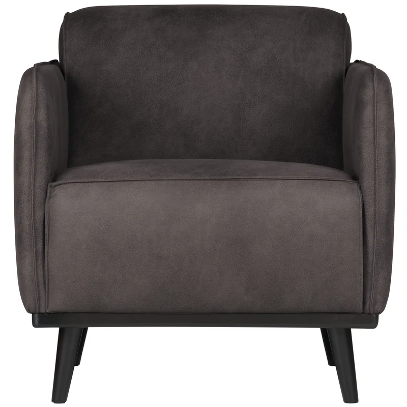 Statement fauteuil met arm ecoleer donkergrijs