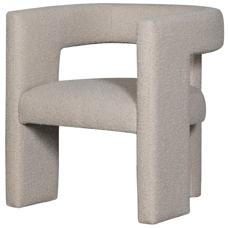 Tiwa fauteuil bouclé beige