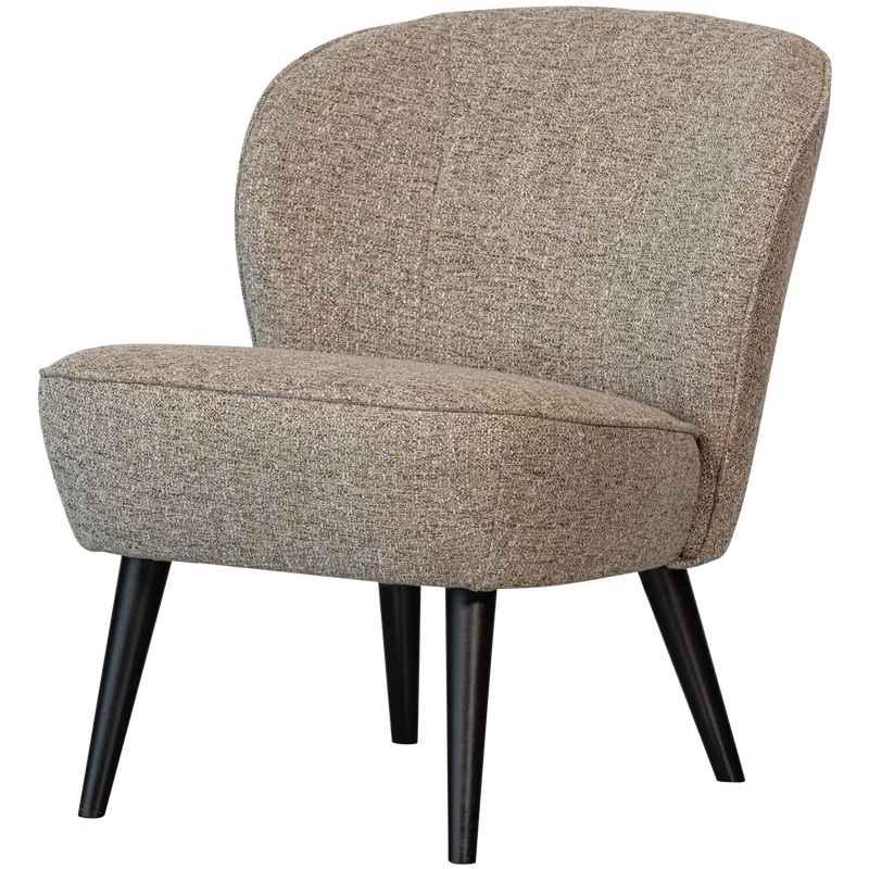 Sara fauteuil geweven stof naturel melange