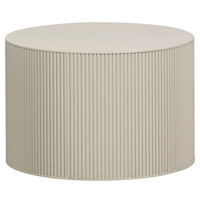 Sanne bijzettafel rond antiek beige