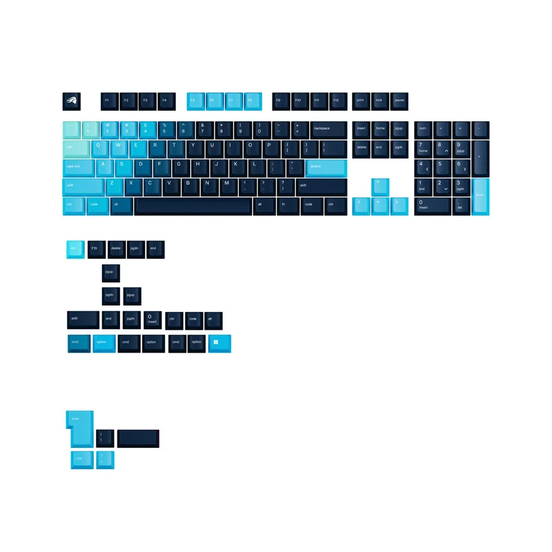 Glorious Keycaps V2 PBT ANSI US - Celestial Ice