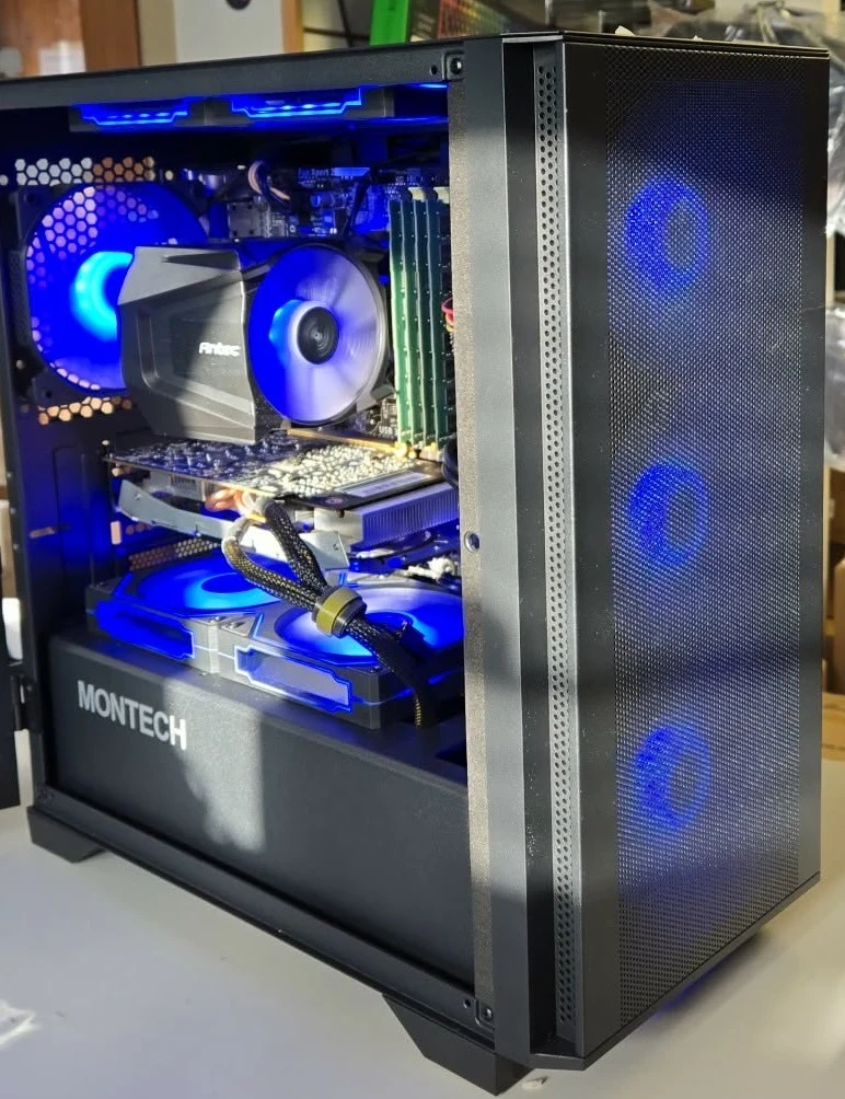 PC GAMING i7-4770 GTX1060 6GB 32GB Ram SSD 256GB HDD 1TB Montech Air 100