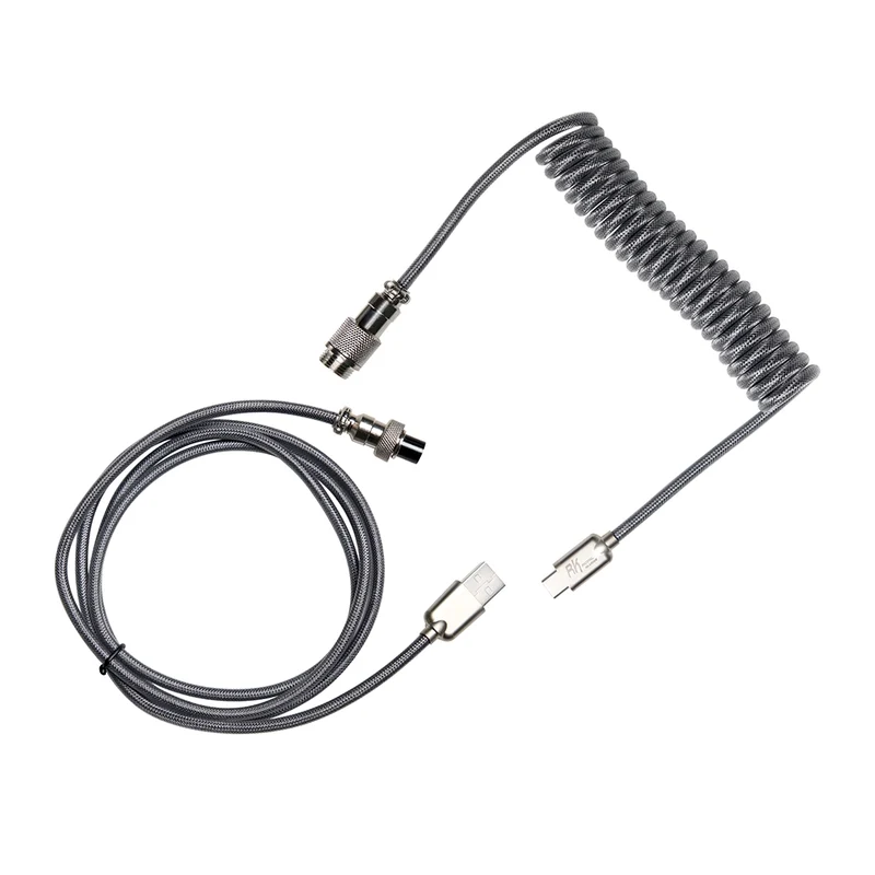 Royal Kludge Coiled Cable Gray