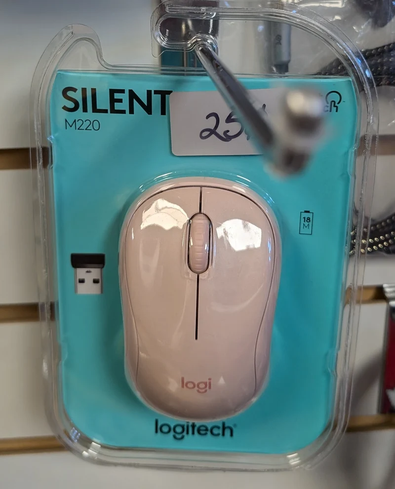 Souris optique sans fil Logitech M220 SilentTouch (Blanche / White)