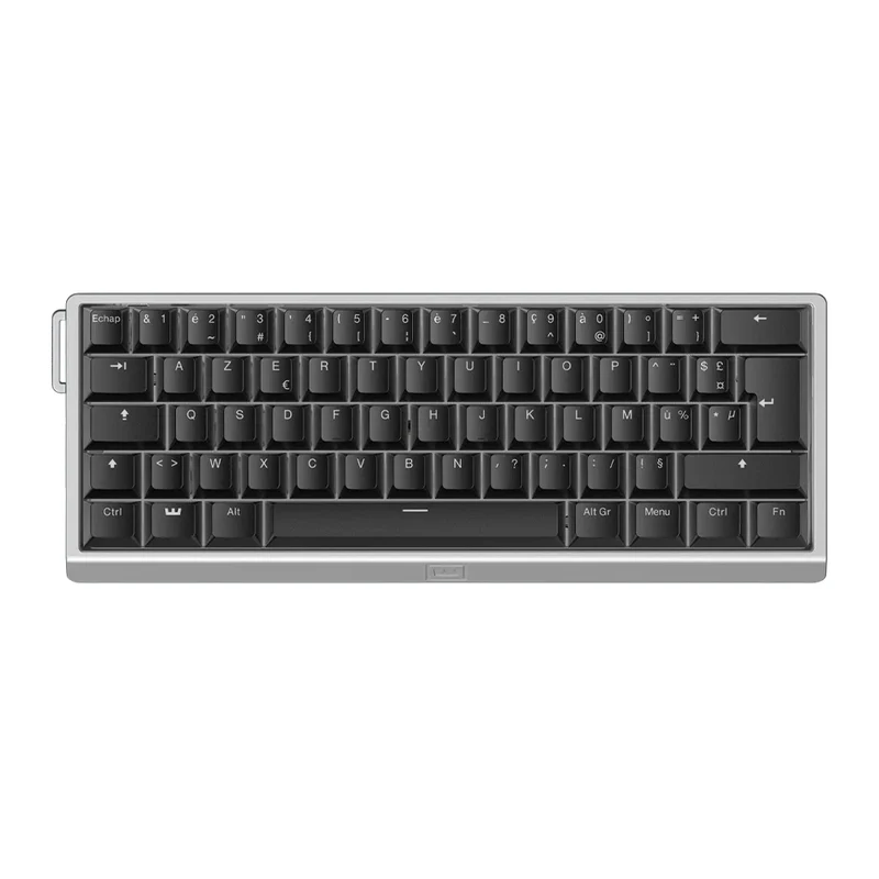 Wooting 60HE v2 AIu ISO FR Silver - ABS Black