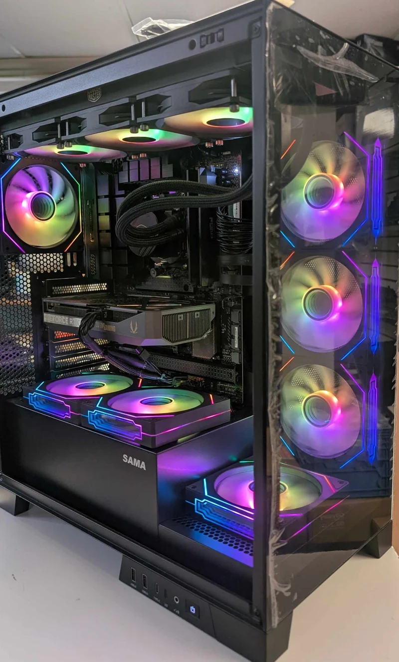 PC GAMING NEUF RTX5060 RYZEN 5 9600X 32GB DDR5 SSD 1TB NVMe TUF GAMING WiFi