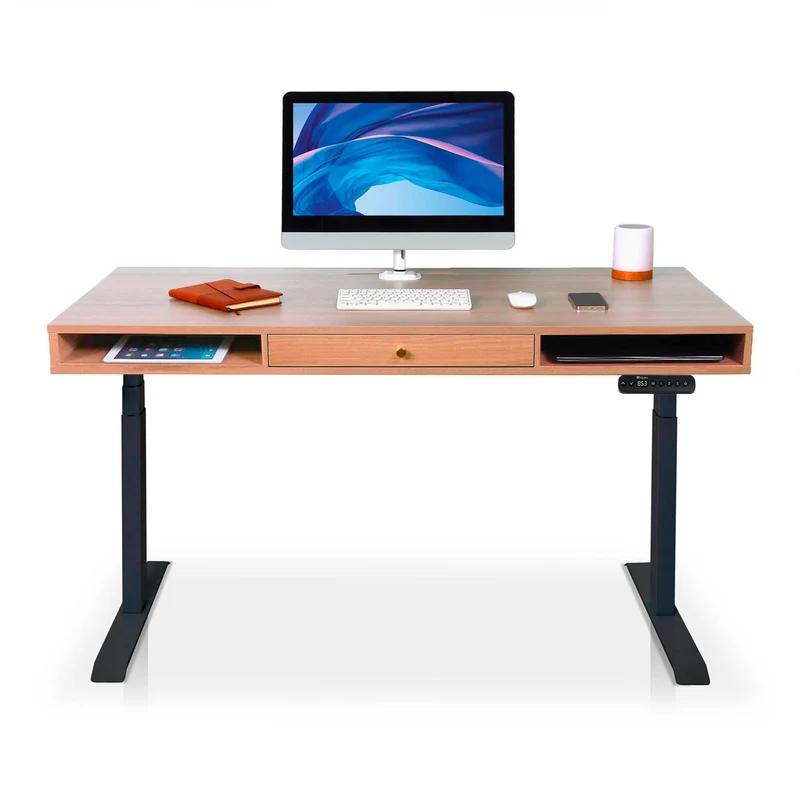 Bureau assis debout avec rangement - SPACE DYNAMIC