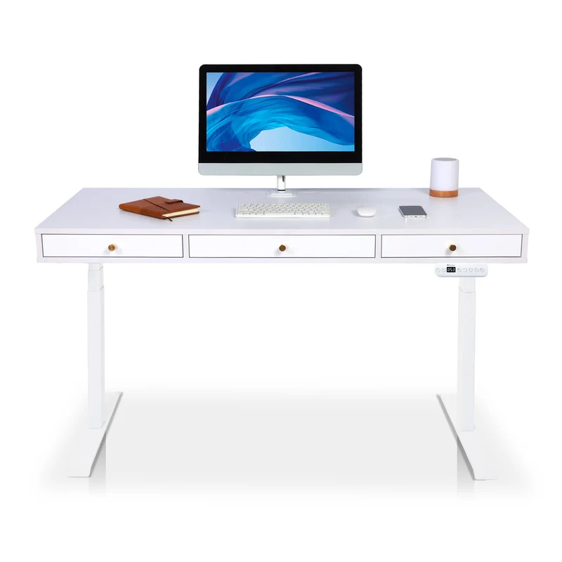 Bureau assis debout avec rangement - SPACE DYNAMIC