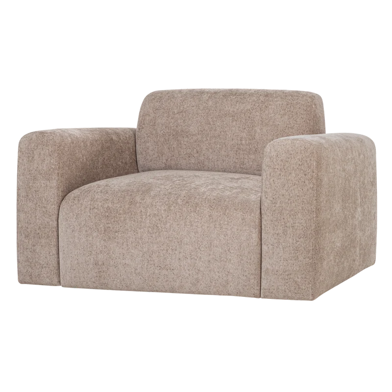 Umina fauteuil slub chenille naturel