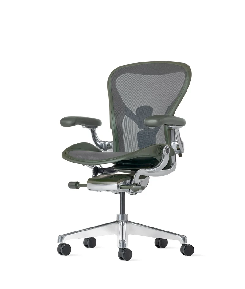 Siège de bureau Aeron* Jasper/Aluminium poli