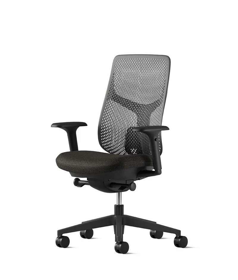 Siège de bureau Verus à dossier Triflex en Dark Carbon/Kingsmead