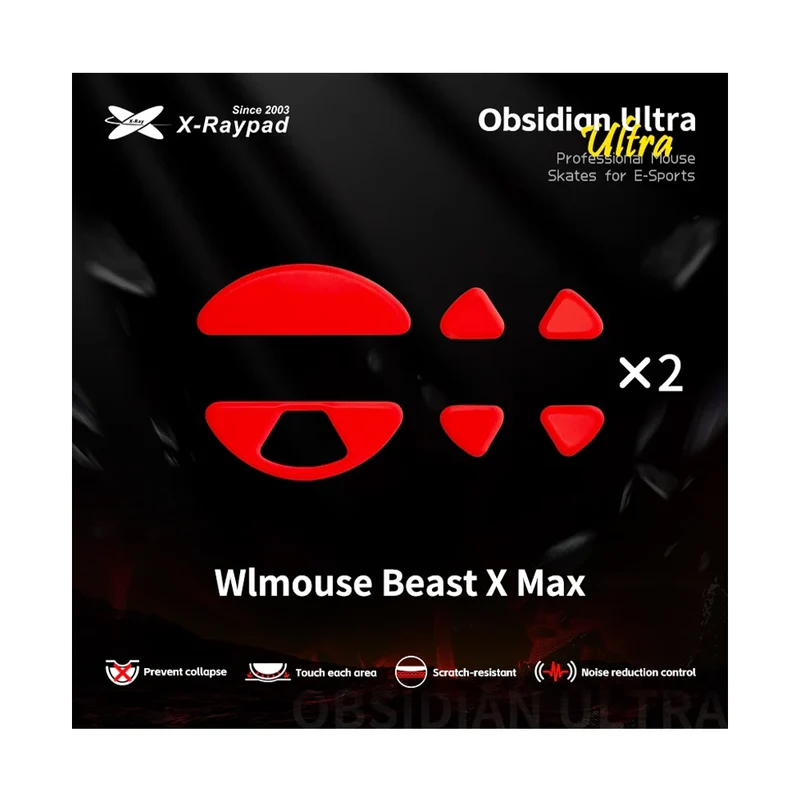 X-Raypad Skates Obsidian Ultra WLMouse Beast X Max