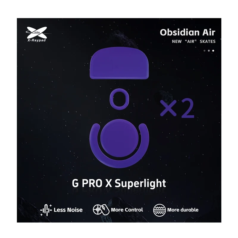 X-Raypad Skates Obsidian Air Logitech G Pro X