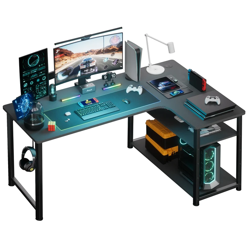 Table de jeu de bureau COMHOMA avec étagère DL002