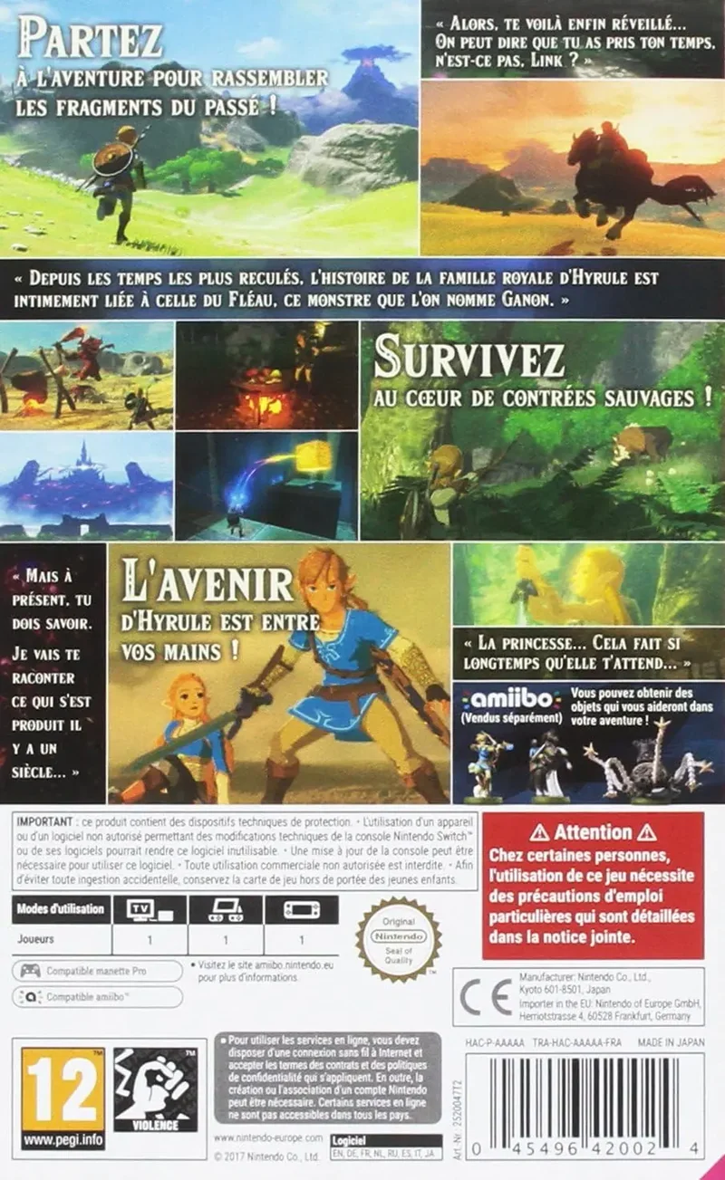 Zelda Breath of the Wild Switch