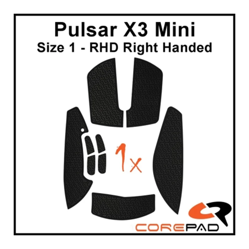 Corepad Grips Pulsar X3 Mini RHD Wireless Soft Black