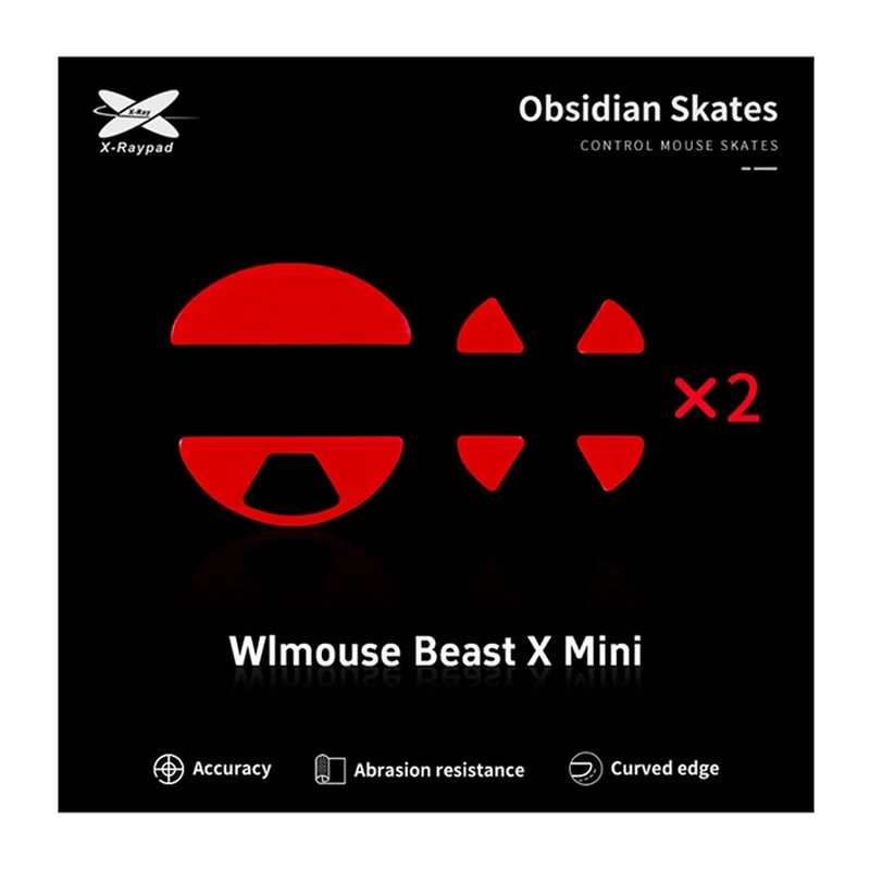 X-Raypad Skates Obsidian WLMouse Beast X Mini