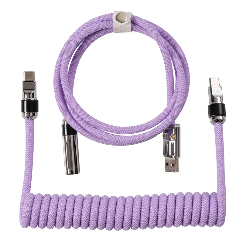 Wraith Bidirectional Coiled Cable Purple