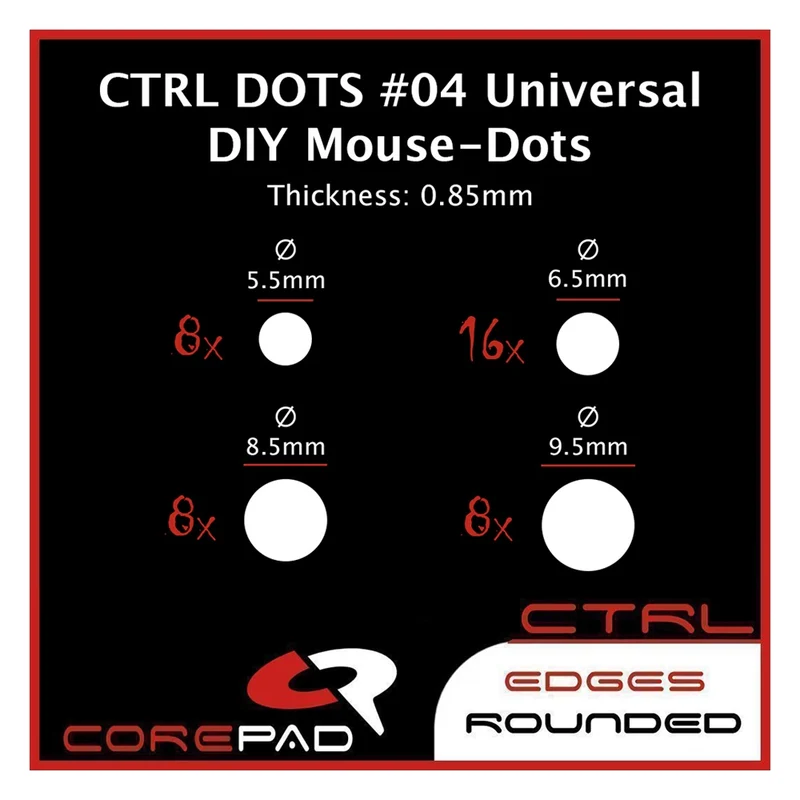 Corepad Skates Teflon CTRL #04 Dots Universal 0,85 mm