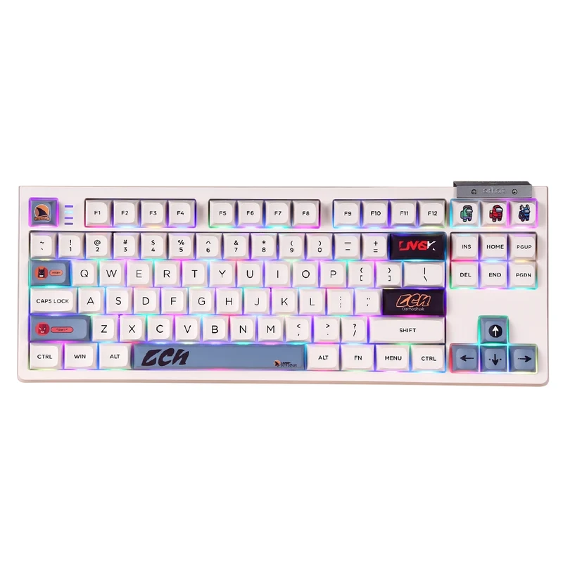 Darmoshark TOP87 Wireless White ANSI US [Silver Shark]