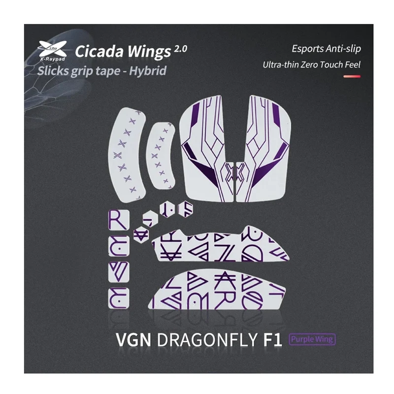 X-Raypad Cicada Wings 2.0 Grips VGN F1 White Purple