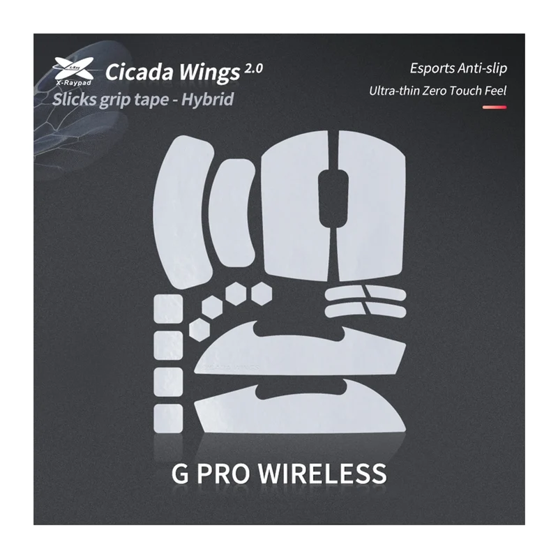 X-Raypad Cicada Wings 2.0 Grips Logitech G Pro Wireless White