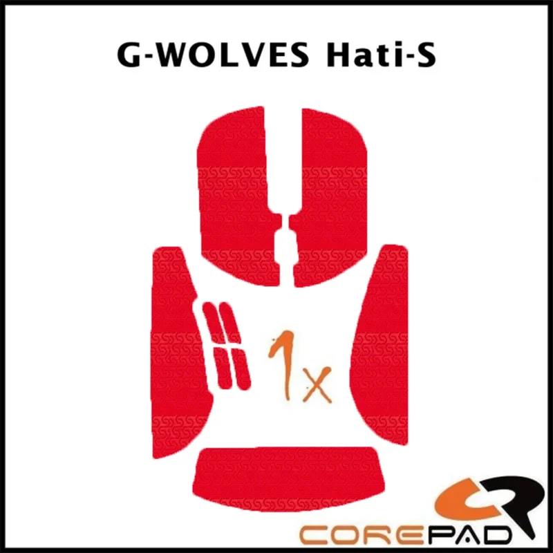 Corepad Grips G-Wolves Hati-S Mini Soft Red