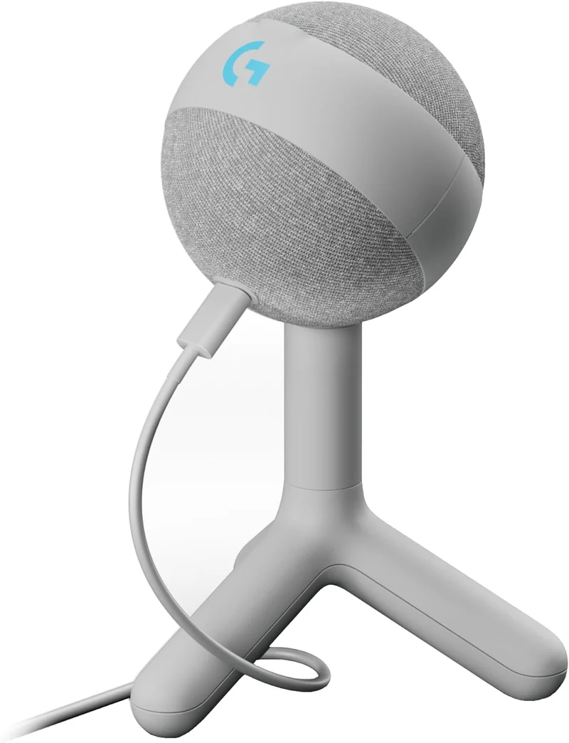Logitech G Yeti Orb Microphone Gaming RVB à Condensateur avec LIGHTSYNC - Blanc