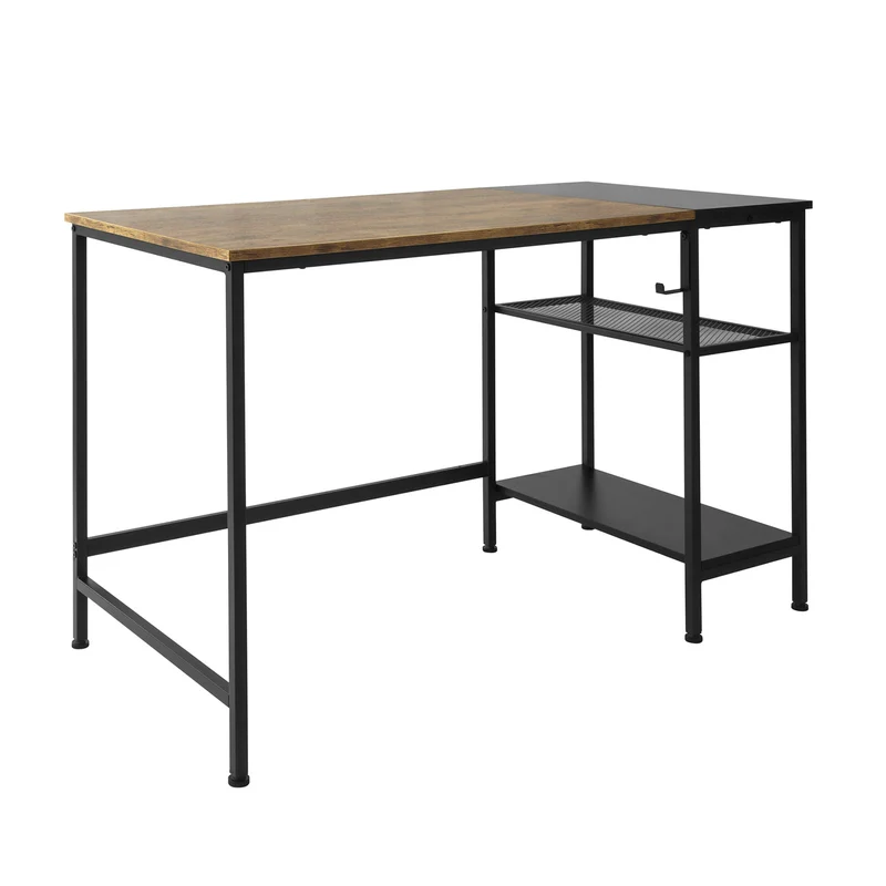 SoBuy FWT77-J Bureau Informatique Table d’étude Bureau d'Ordinateur avec Grand Plan de Travail