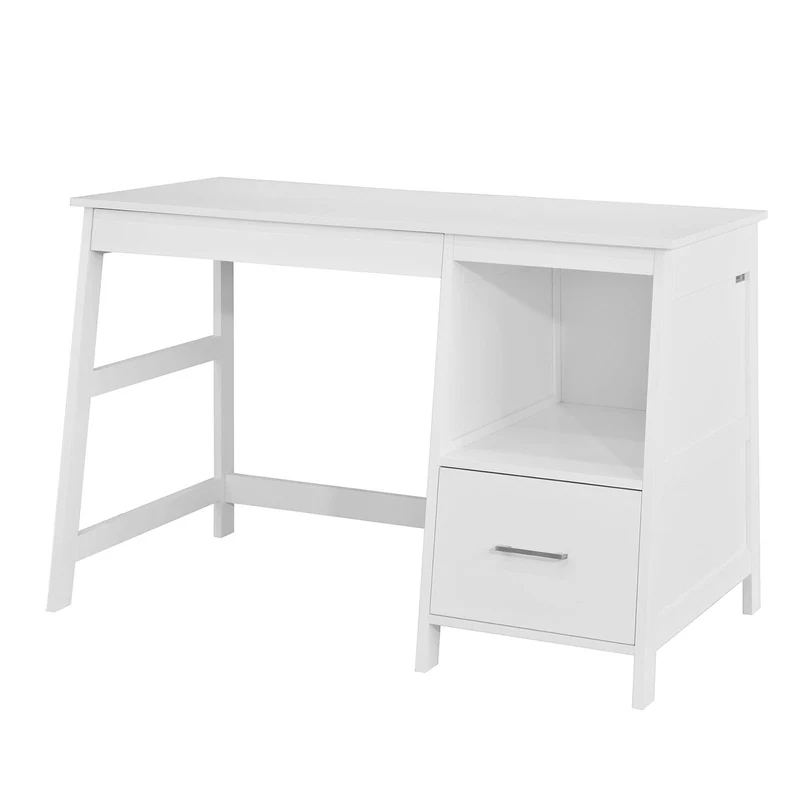 SoBuy FWT38-W Table de Bureau Informatique Poste de Travail Bureau d'Ordinateur