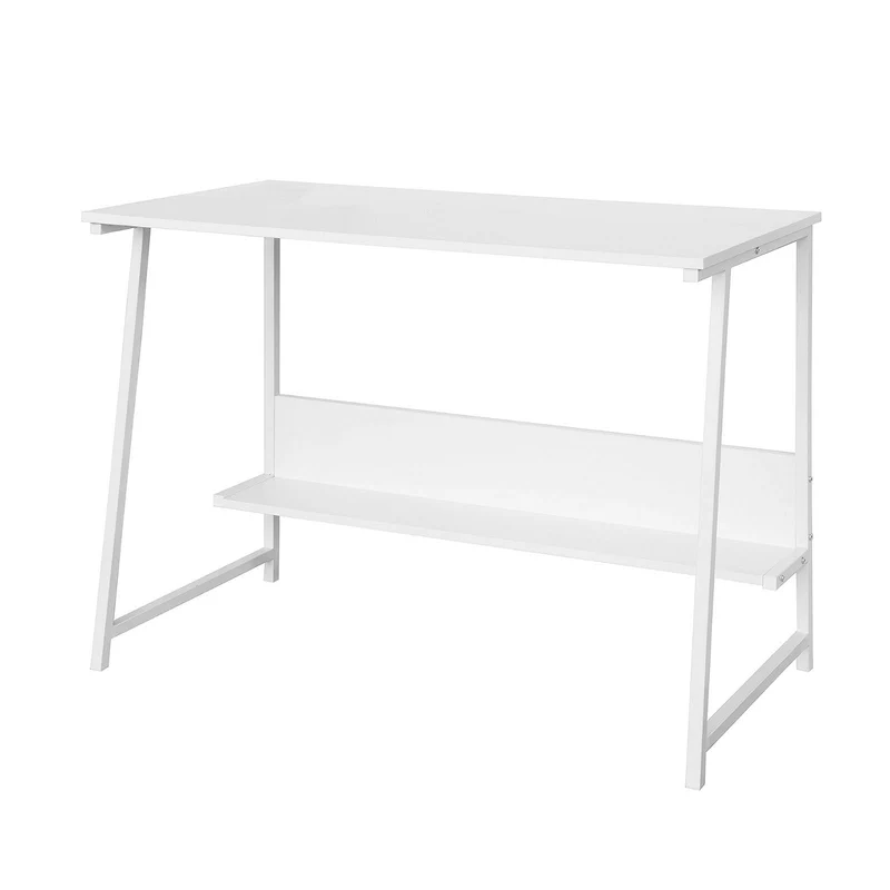 SoBuy FWT34-W Bureau Informatique Plan de Travail Table pour Ordinateur