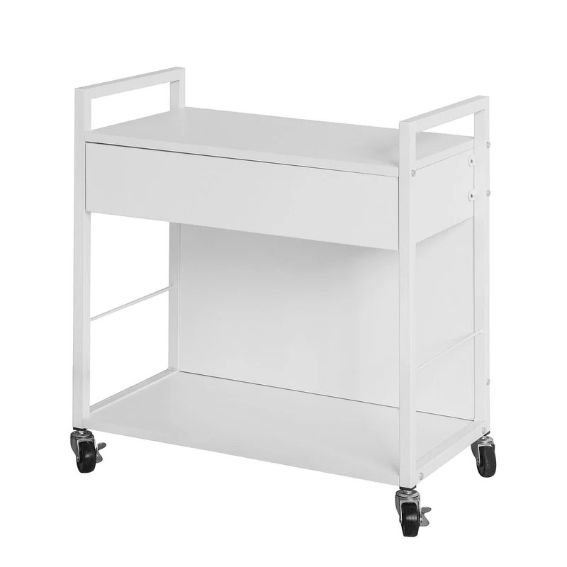 SoBuy FKW50-W Meuble de rangement Multi-usages Chariot de cuisine de service roulant