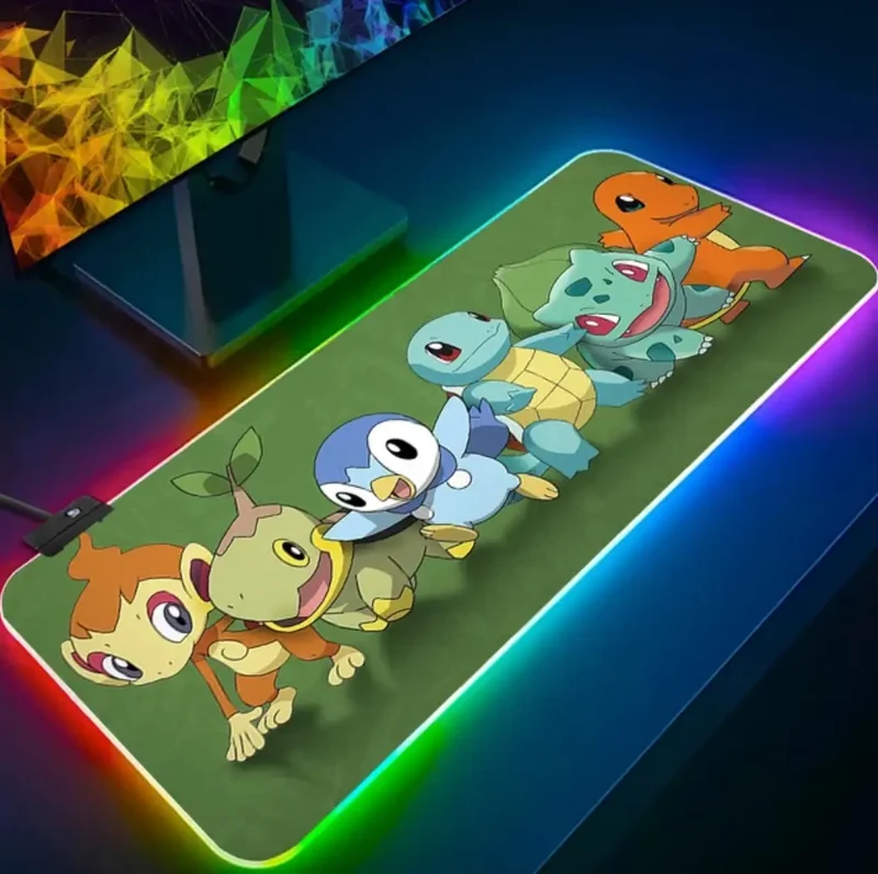 Tapis de Souris Gaming RGB Pokémon - Starter