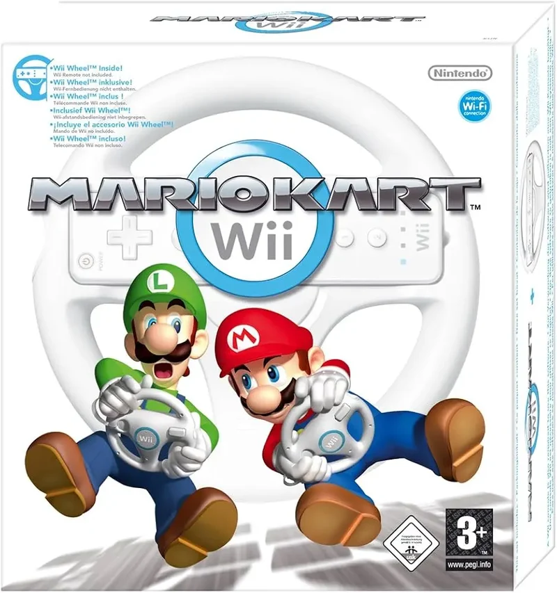 Mario Kart Wii - Boite avec Volant