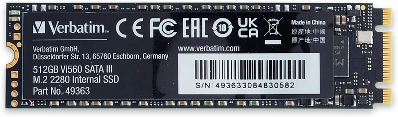 Disque SSD Verbatim Vi560 S3 512Go - S-ATA M.2 2280M/B s