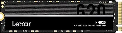 Lexar NM620 2TB SSD, M.2 2280 PCIe Gen3x4 NVMe