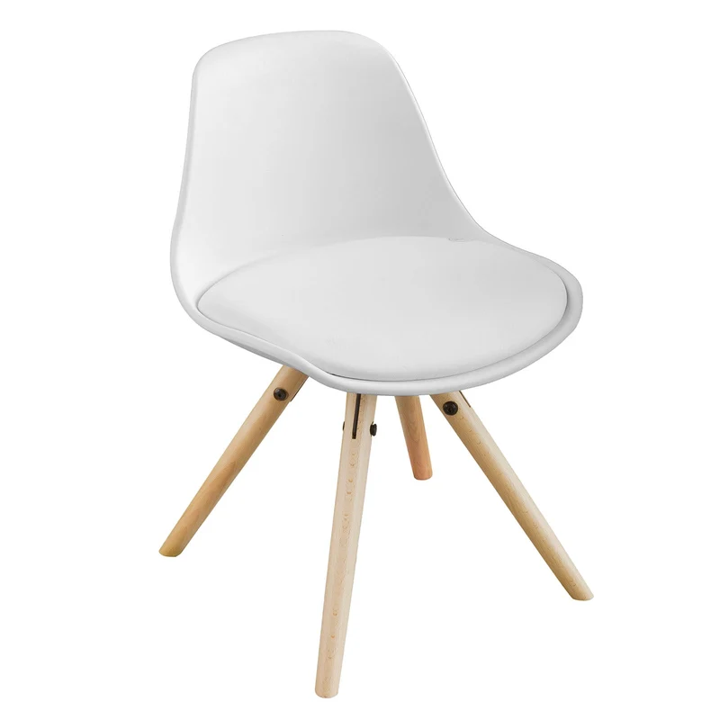 SoBuy FST46-W Fauteuil Enfant Chaise Confortable en Bouleau pour enfant avec assise rembourrée