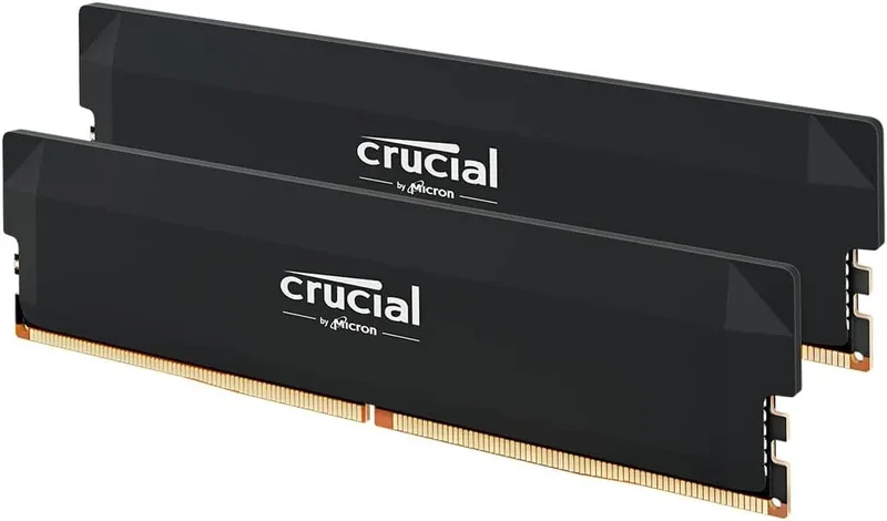 Kit Mémoire RAM Crucial DDR5 – 32 Go (2 x 16 Go) - 6000Mhz - Noir
