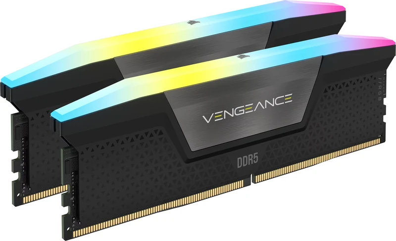 Kit Mémoire RAM Corsair Vengeance RGB DDR5 – 16 Go (2 x 8 Go) - 6000Mhz