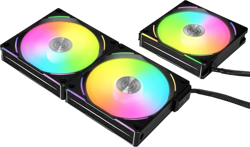 Lot de 3x Lian Li Uni Fan AL120 V2 RGB 12cm - NOIR