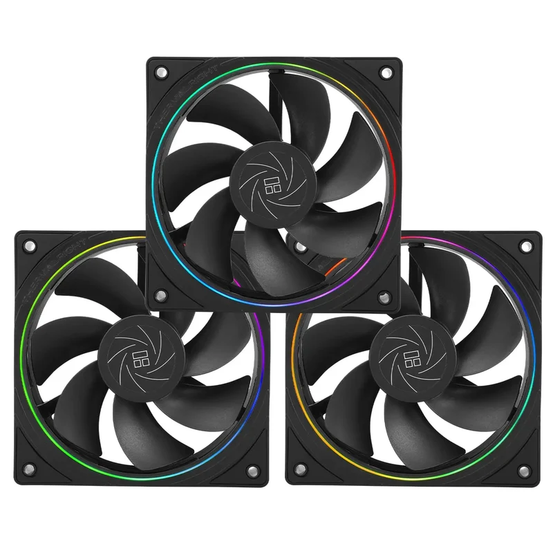 Lot de 3x Ventilateurs Thermalright TL-S12 NOIR