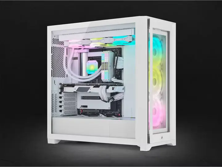 Corsair iCUE 5000X RGB QL Edition Blanc