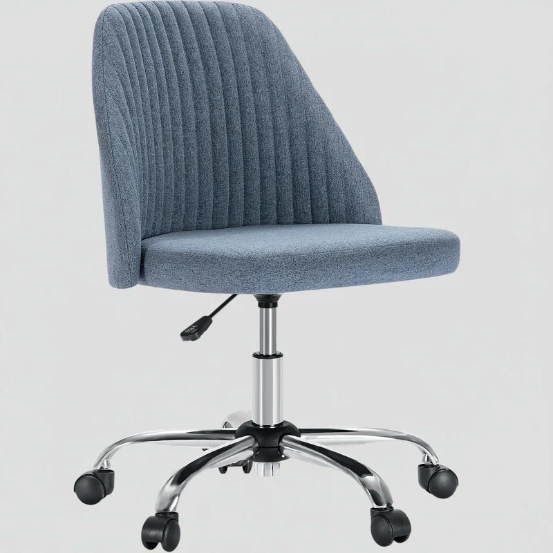 Chaise de Bureau Pivotante Compacte - Design Moderne avec Roulettes